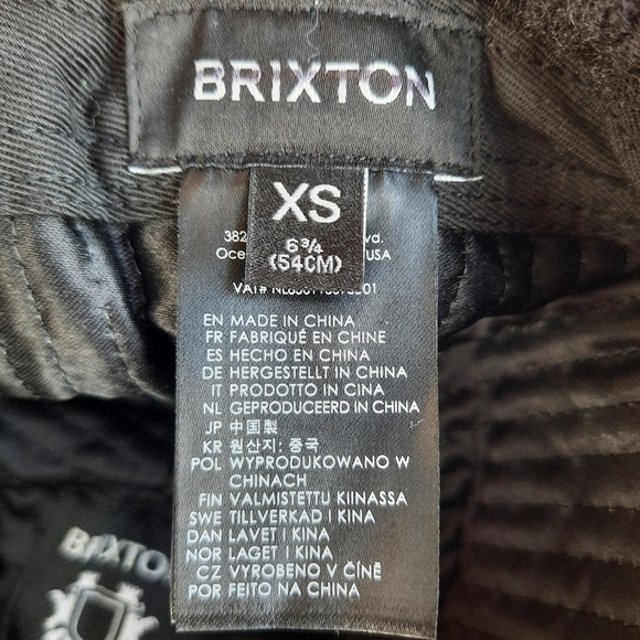 NWT Brixton Ginsburg Hat black boucle sherpa quilted liner unisex hat - Picture 15 of 16